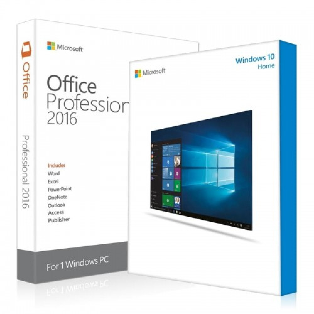 Windows 10 Home + Office 2016 ProPlus